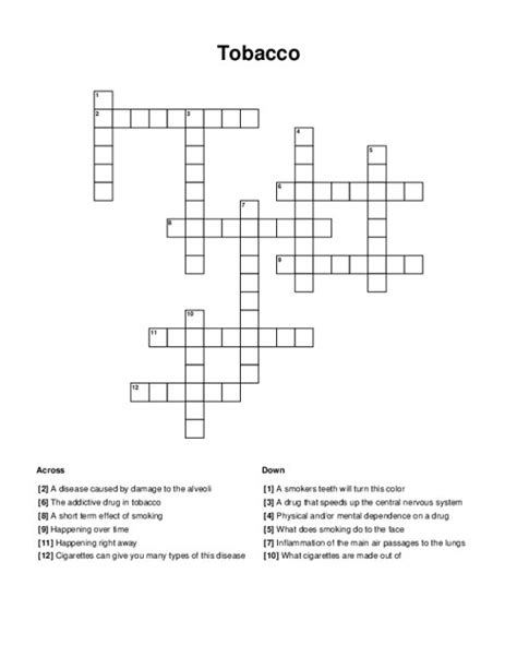 tobacco kiln meaning crossword.